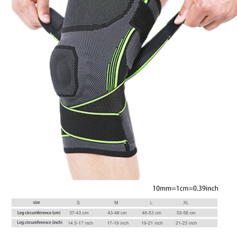 QQ 1 Băng Quấn Bảo Vệ Đầu Gối Co Giãn Hỗ Trợ Giảm Đau Khớp Khi Chạy Bộ Dành Cho Nam Và Nữ