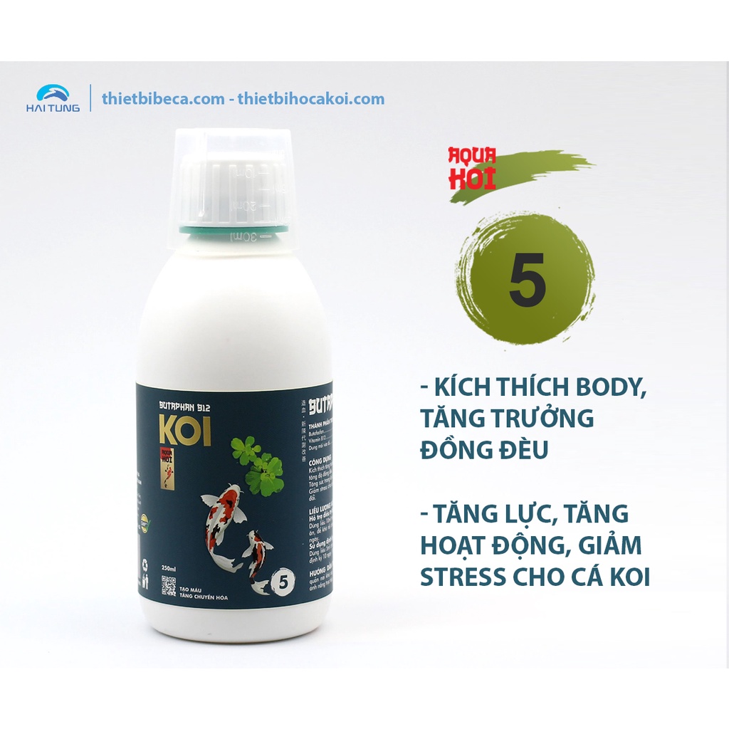 BUTAPHAN B12 Kích Thích Tăng Trưởng, Tăng Lực, Giảm Stress Dành Cho Cá Koi