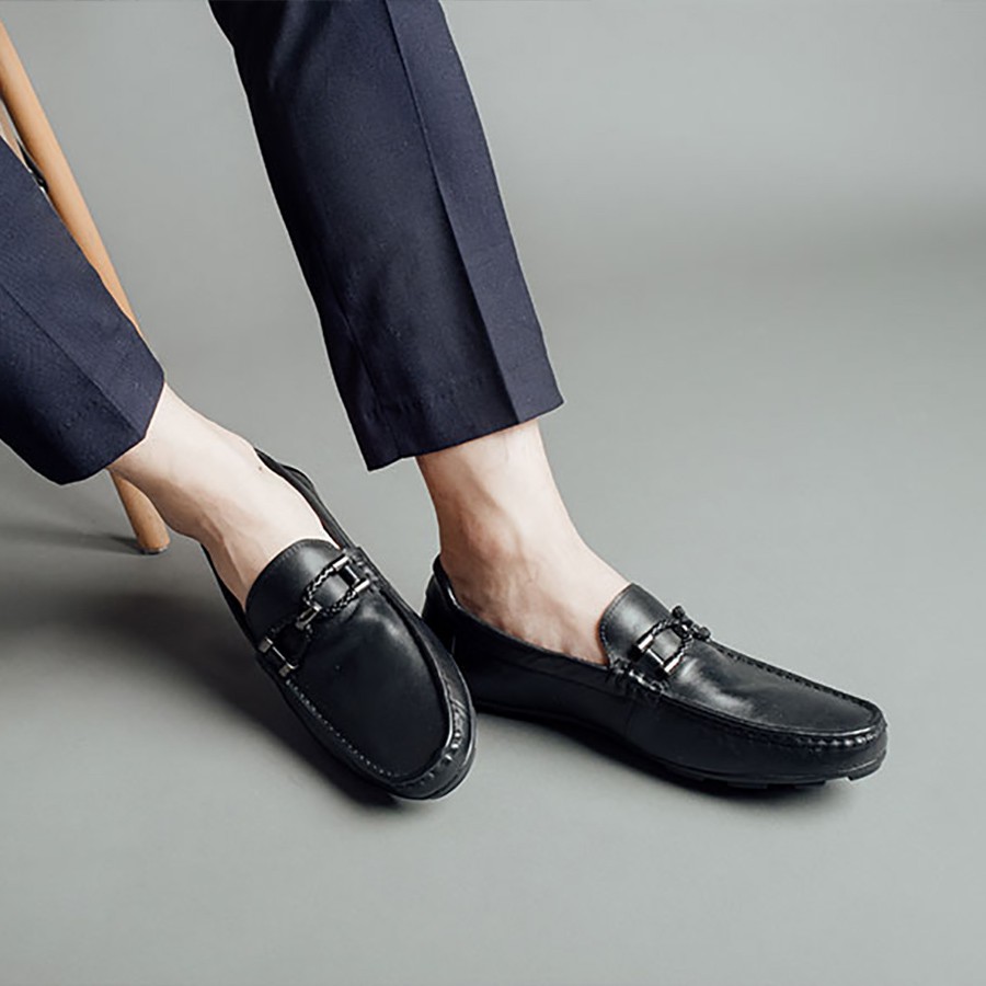 Giày Lười Nam LAFORCE Kiểu Dáng Bit Loafer GNLA678-2-D Tặng Tất UNIQLO Cao Cấp