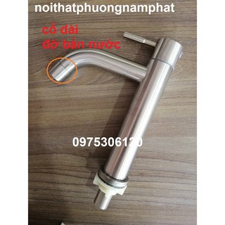 {GIÁ SỈ} Vòi Rửa Mặt Lavabo Lạnh 100% inox 304 N6000 Fotar VÒI LA ĐIẾU 20cm đặt trên thành lavabo đảm bảo không han gỉ