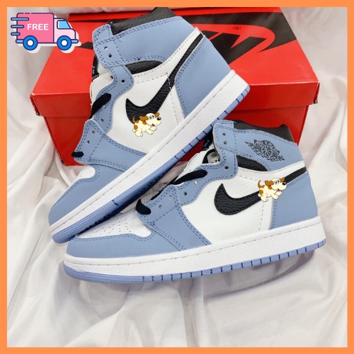 [FREESHIP] Giày Thể Thao Nam Nữ Cổ Cao, 𝘑𝘖𝘙𝘋𝘈𝘕 1 Màu Xanh Đen Trắng, Tặng Kèm Tất - Full Box, Full Bill, Full Size