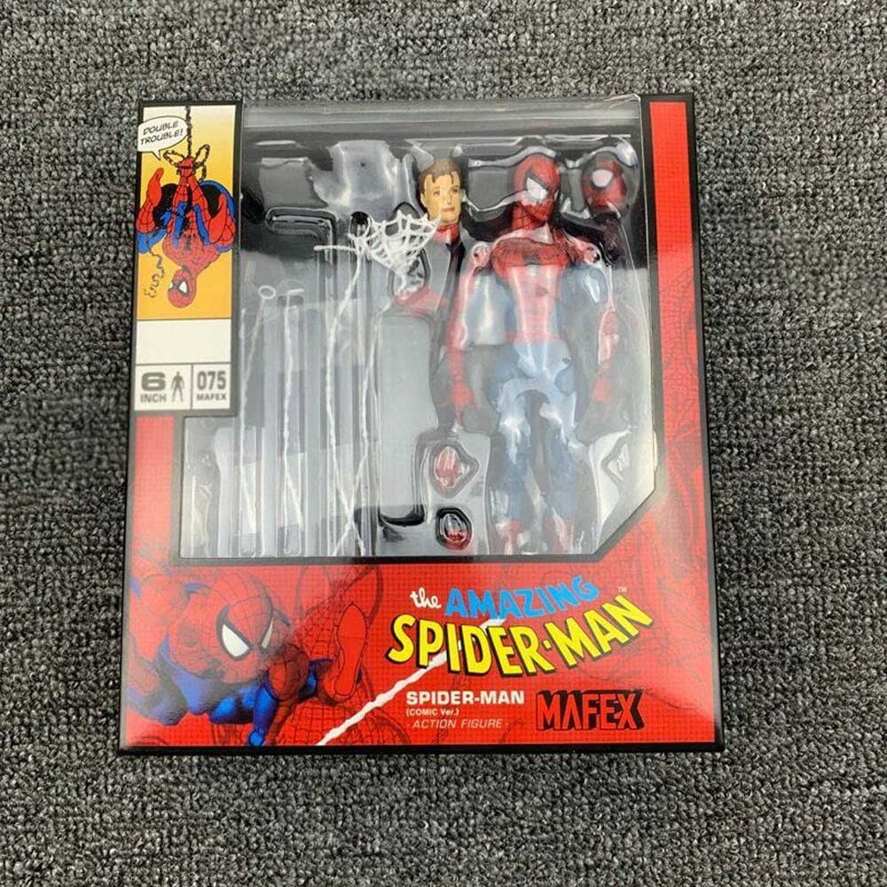 Mô hình nhân vật người nhện Marvel Mafex 075 16cm có khớp cử động độc đáo