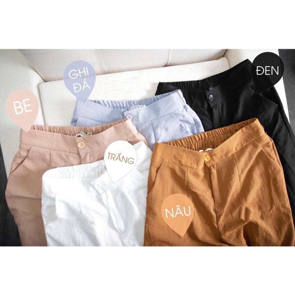 Bigsize  Quần đũi nữ ống rộng , dáng lửng, cạp chun sau, form rộng, nhiều màu sắc
