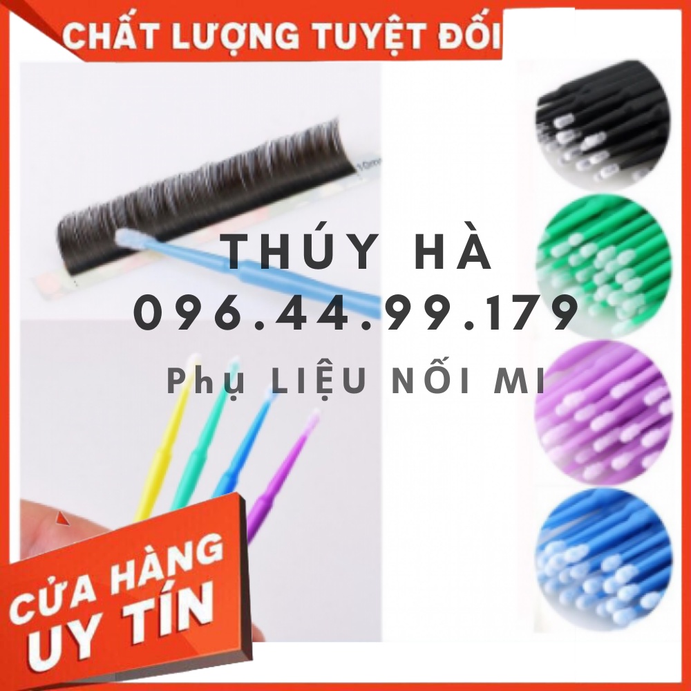 Tăm tháo mi dạng túi 50 cây_tăm bông vệ sinh mi_dụng cụ mi_tháo mi_THÚY HÀ