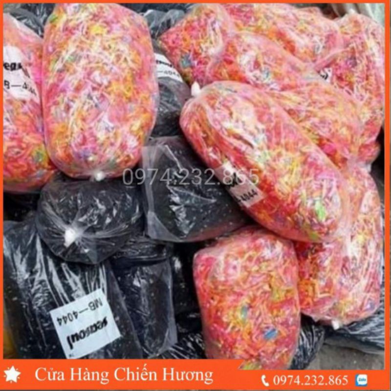 Chun buộc tóc,1kg chun săm buộc tóc, chun cân buộc tóc