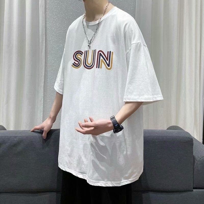 Áo thun tay lỡ nam nữ , áo phông form rộng chất cotton mát mịn thấm hút mồ hôi in hình AD | BigBuy360 - bigbuy360.vn