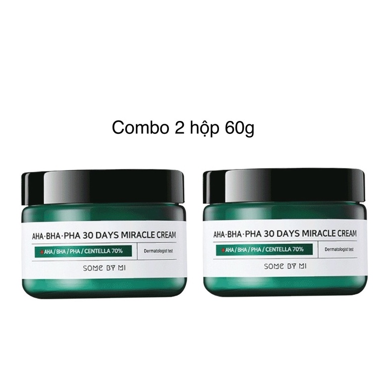 COMBO 2 Hộp Kem Dưỡng Da Some By Mi AHA-BHA-PHA 30 Days Miracle Fullsize 60g