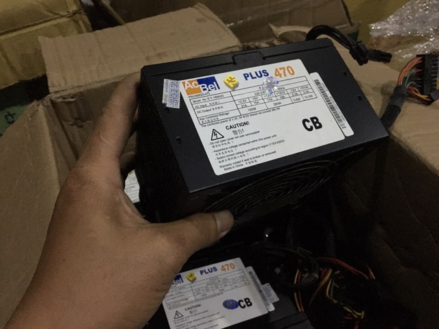 AcBel 470 plus bảo hành hãng có cáp 6 pin cho vga