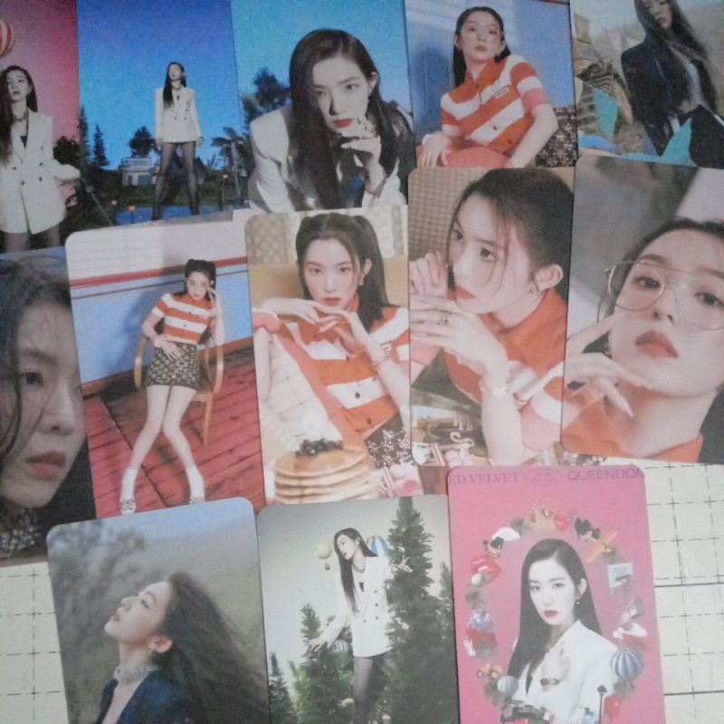 Set 12 card giấy bo góc in 2 mặt ảnh thành viên nhóm Red Velvet - IRENE (Queendom)