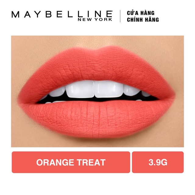 Son lì Maybelline The Powder Matte #01 (Orange treat - Cam)