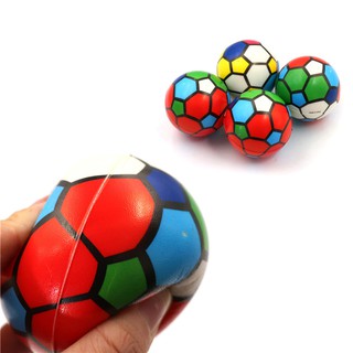 1PC Stress Relief Vent Ball Colorful Mini Football Squeeze Foam Ball Kids Toys