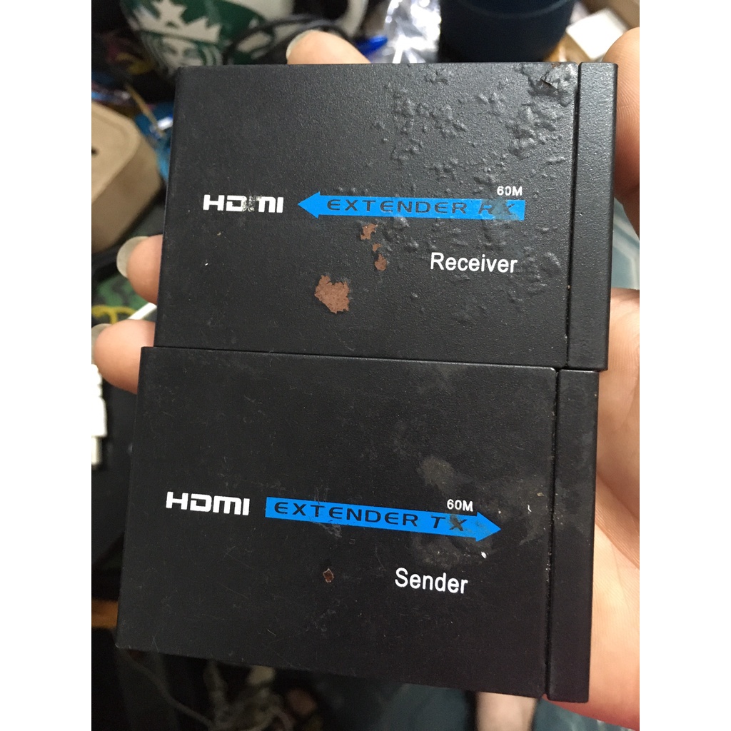 MỚI  Bộ kéo dài HDMI qua cáp mạng LAN RJ45 30m 60m RX TX.- KÈM NGUỒN KHÔNG KÈM DÂY MẠNG