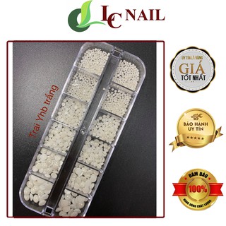 Trai nửa nail, Trai nửa YHB trang trí móng, Trắng, bảy màu, mix màu 1440 viên