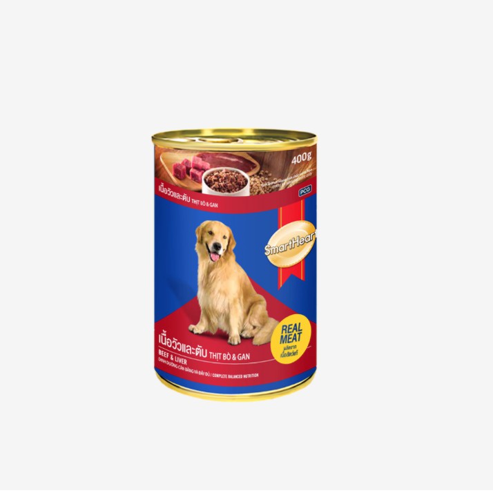 Pate lon Smartheart cho chó trưởng thành - 400gr