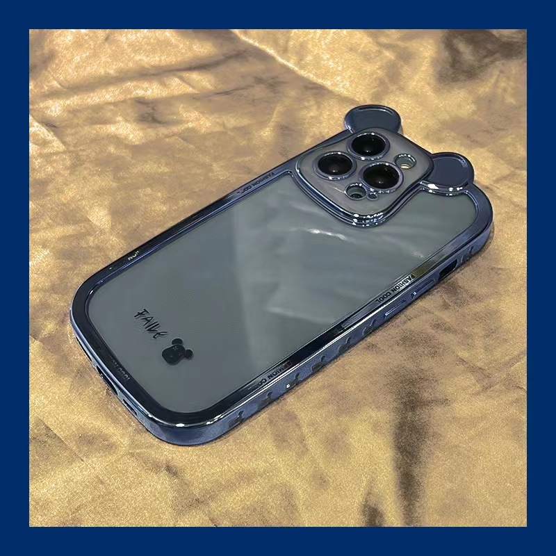 Ốp Điện Thoại Trong Suốt Chống Sốc In Hình Gấu kaws 3D Cho iPhone 7 plus X xs max xr 11 pro max 12 pro max 13 pro max