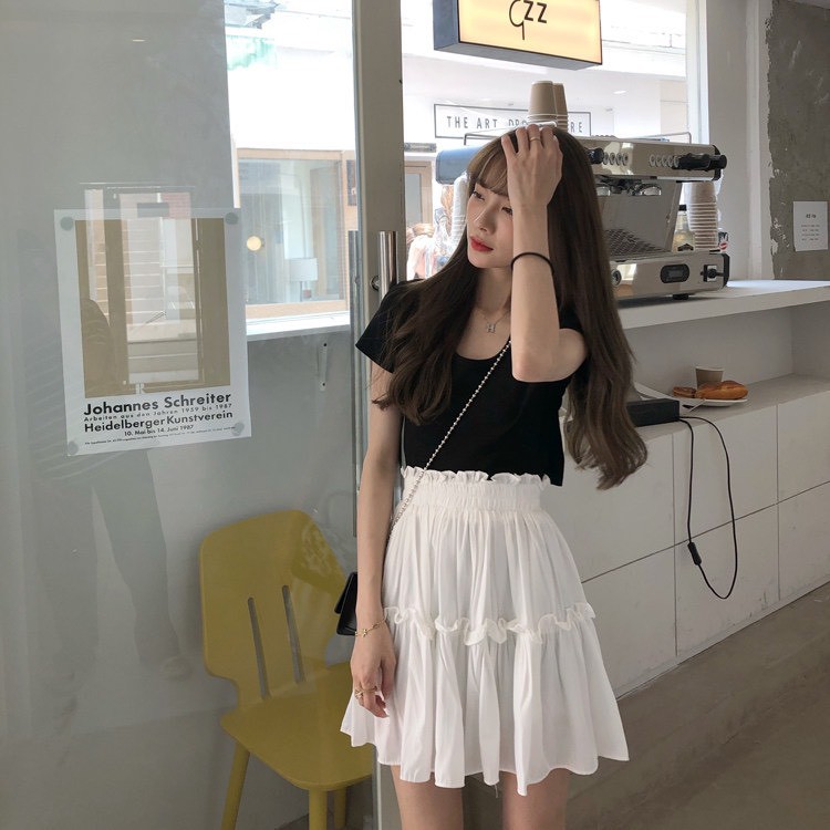 Chân váy xòe ngắn KA Closet KÈM QUẦN TRONG, hàng 2 lớp cạp chạy kansai đẹp | BigBuy360 - bigbuy360.vn