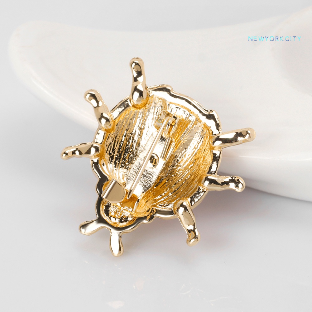 Trâm Cài Áo Hình Con Gà Trống Đính Đá Phong Cách Giáng Sinh