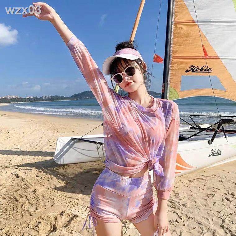 Áo tắm, đồ thể thao nữ, bộ ba mảnh, che bụng một cách kín đáo và trông gầy, học sinh ngực nhỏ tụ tập phiên bản H | BigBuy360 - bigbuy360.vn
