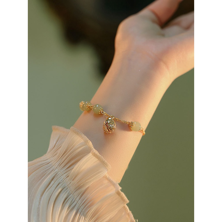 Vòng Tay Đá Ngọc Bích Phong Cách Trung Hoa Kiểu Mới 2022