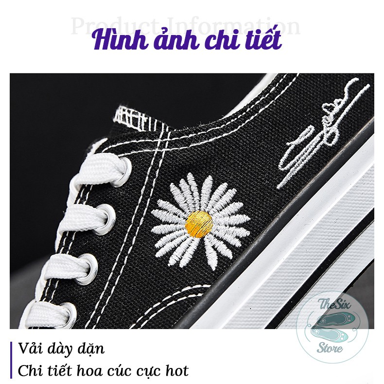 Giày thấp cổ hoa cúc 4 màu | BigBuy360 - bigbuy360.vn