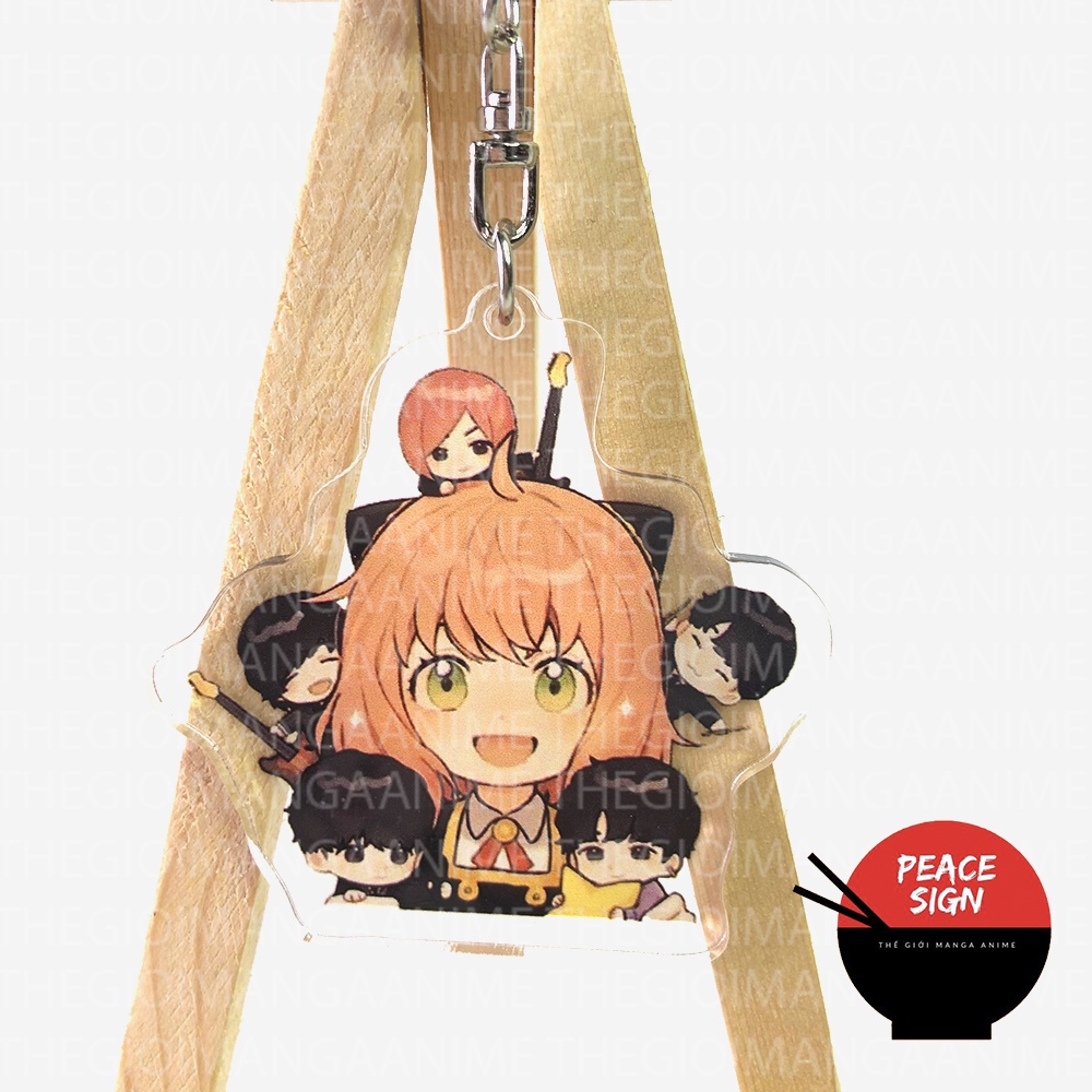 Móc khóa SPY X FAMILY GIA ĐÌNH ĐIỆP VIÊN anime chibi mica trong acrylic