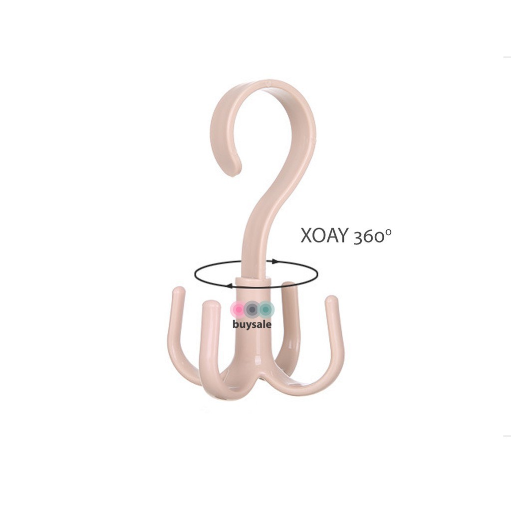 Móc treo túi xách tiết kiệm không gian - Móc xoay thông minh treo đồ