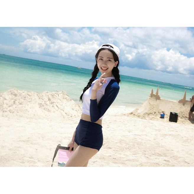 [Có sẵn] ÁO TẮM BIỂN THỂ THAO JB159 BIKINI BỘ ĐỒ BƠI DÀI TAY ĐI BIỂN | BigBuy360 - bigbuy360.vn