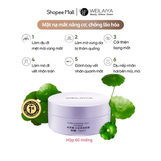 Mặt Nạ Mắt Collagen Weilaiya Chính Hãng Hộp 60 Miếng - Làm Mờ Vết Nhăn Quanh Mắt Cho Viền Mắt Căng Bóng