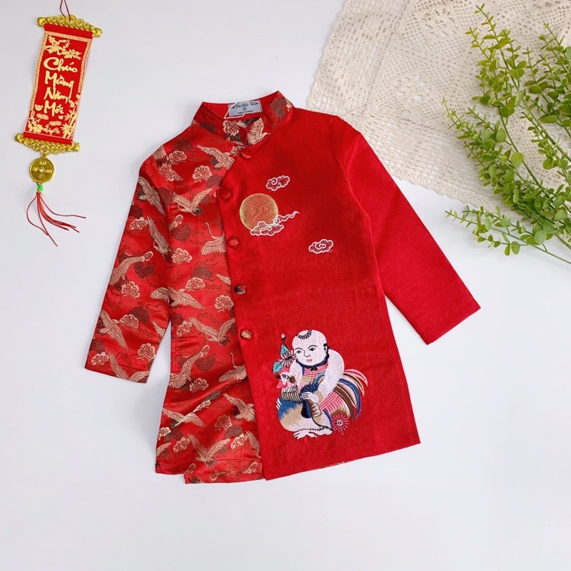 Sale Áo dài diện tết cho bé 9-25kg-23A00002