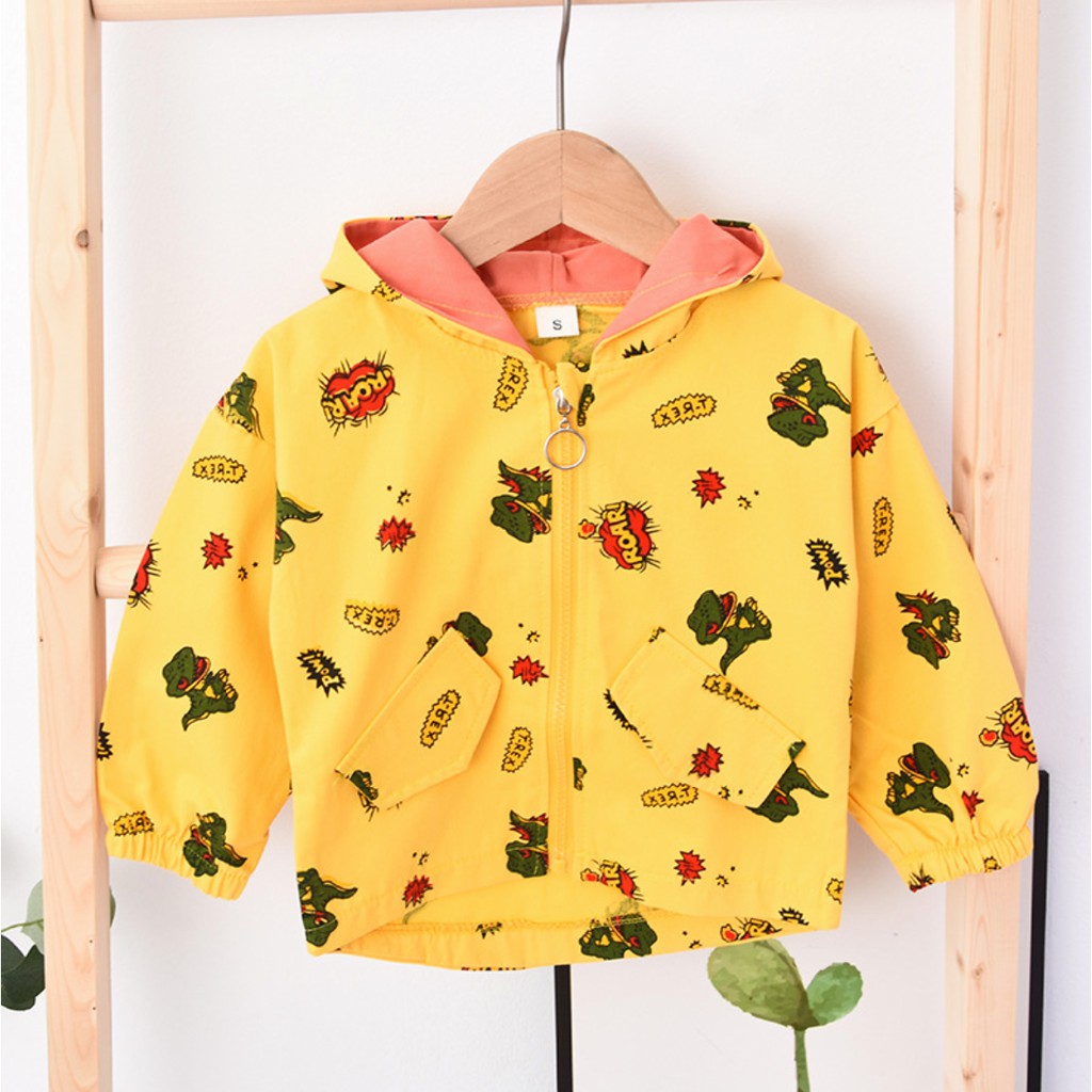 Áo khoác bé trai DINOSAUR ROAR siêu cute cho bé trai, chất liệu cotton thoáng mát cho bé