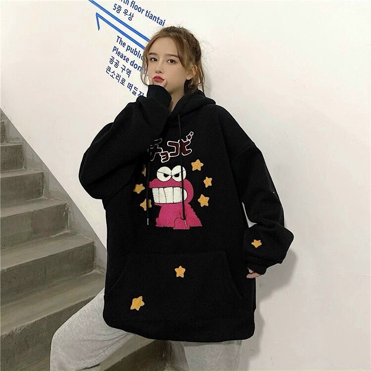 Freesize Áo Hoodie Nón Chui Trùm Đầu Nữ Nam Unisex Chất Vải Nỉ Poly Nam Nữ, Cá Sấu