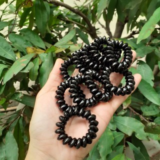 Cột tóc lò xo màu đen (Size 3cm)