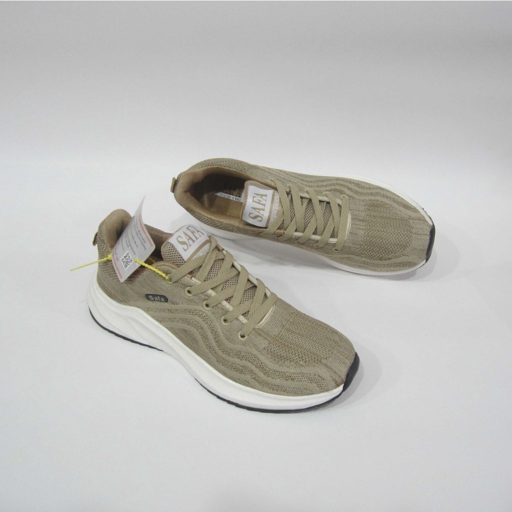Giày Safa Thể Thao Sneakers Nam Màu Kem ,Xám, Đế Phylon Vải Dệt Siêu Nhẹ Êm Chân Mã ATS008 | BigBuy360 - bigbuy360.vn