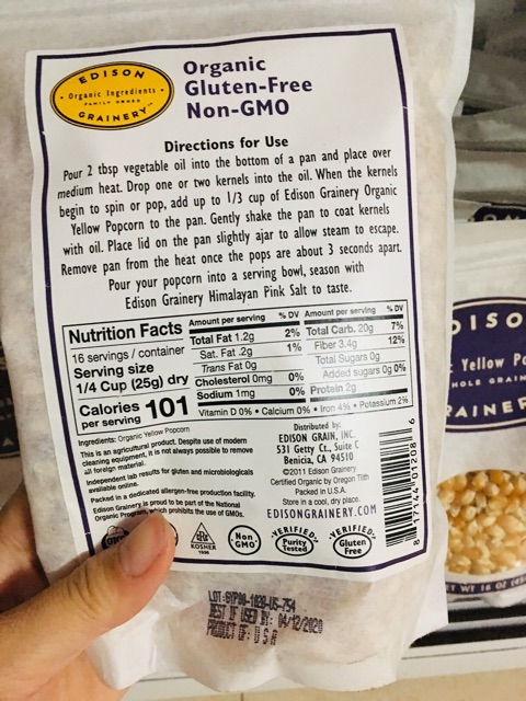 BẮP HẠT (NGÔ) HỮU CƠ EDISON Date mới 02/2022 | BigBuy360 - bigbuy360.vn