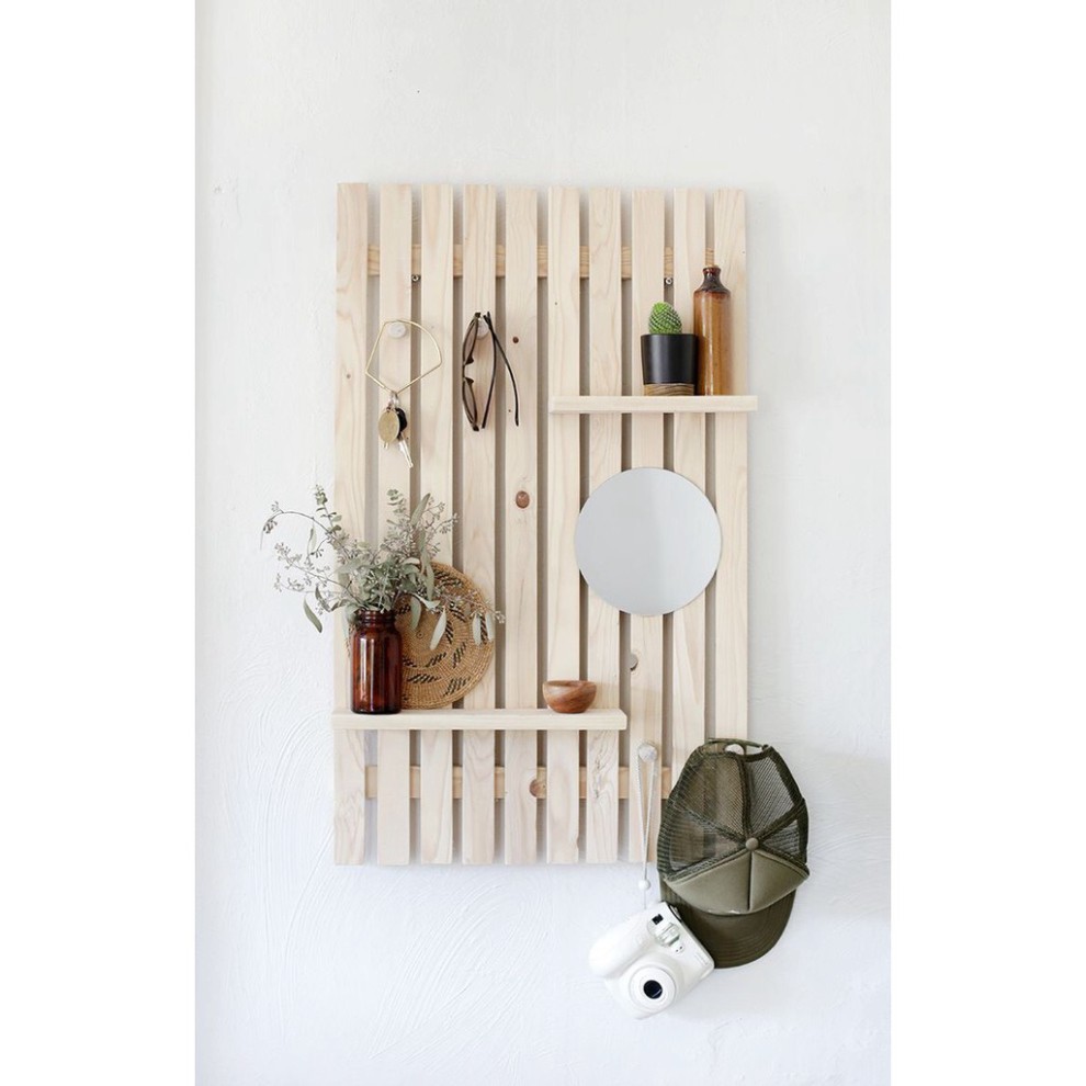 Kệ Gỗ Pallet Treo Tường Trang Trí nhadecor