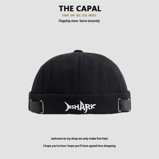  Nón lưỡi trai THE CAPAL không vành thêu chữ phong cách retro mũ beanie nữ 