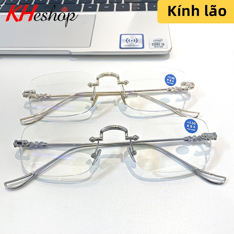 Kính Viễn Thị, - đọc báo cho người Trung Niên, không gọng có độ phân giải cao sắc nét rõ chữ, thanh lịch đẹp mã Y2103