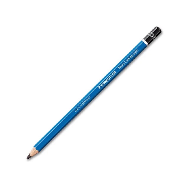 Bút Chì Gỗ 6B Staedtler Mars Lumograph 100-6B - Thân Xanh