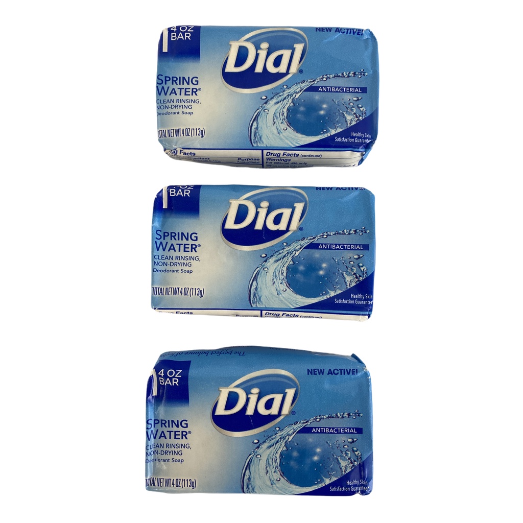 Combo 03 cục Xà Bông Dial Spring Water 113g