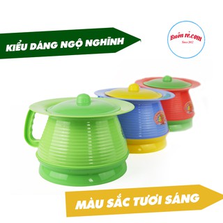 Bô tròn cho bé nhựa Việt Nhật (5451) - Bô vệ sinh cho bé có nắp đậy Br01416