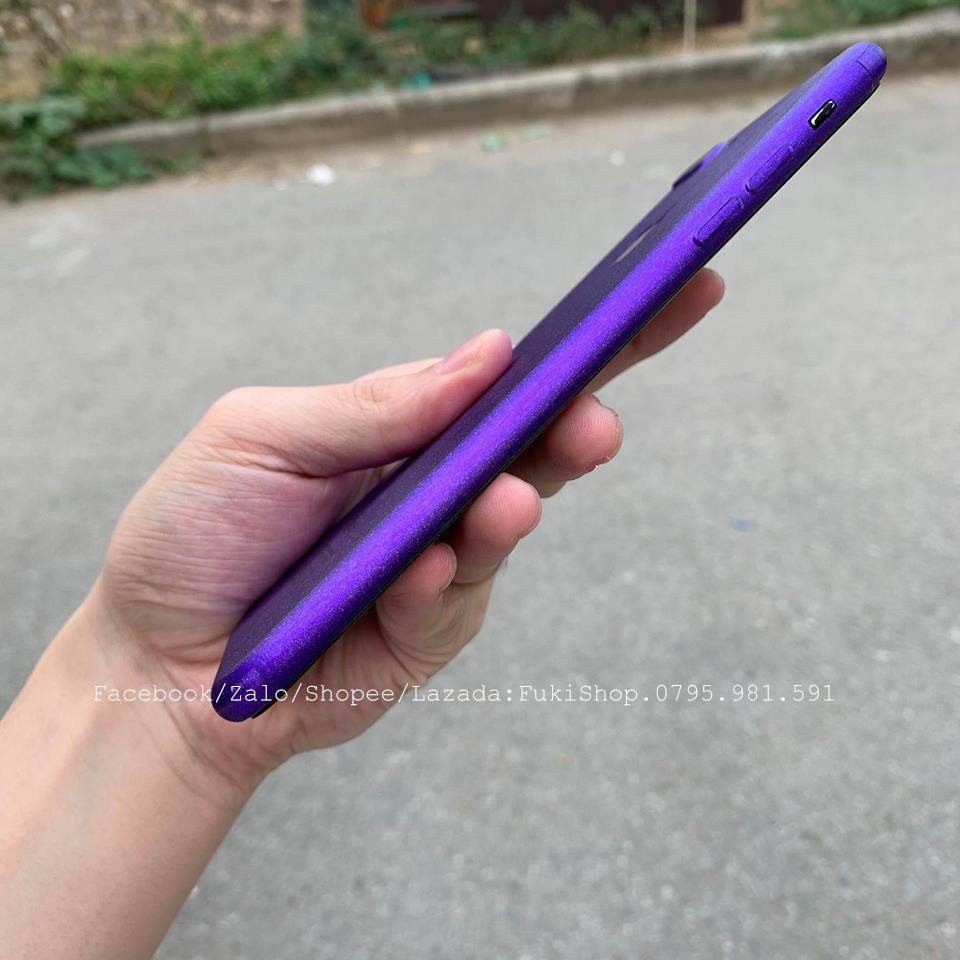 Tấm Dán Skin mặt sau Màu Tím Purple FULL VIỀN Cho 5 6 7 8 6plus 7plus 8plus X XS XR XSMAX 11 PRO MAX 12 PRO MAX