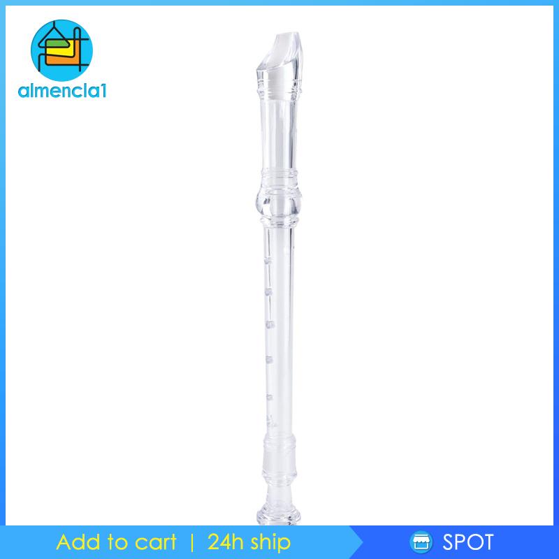 Sáo dọc Recorder giọng nữ cao phong cách Đức có que làm sạch màu đen