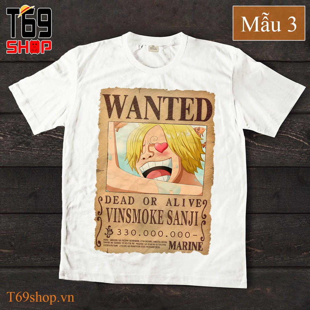 Áo thun Wanted anime One Piece - Đã cập nhật Bounty mới nhất | BigBuy360 - bigbuy360.vn