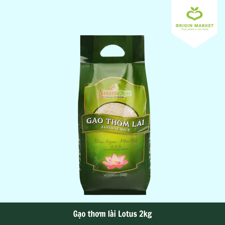 Gạo thơm lài Lotus 2kg