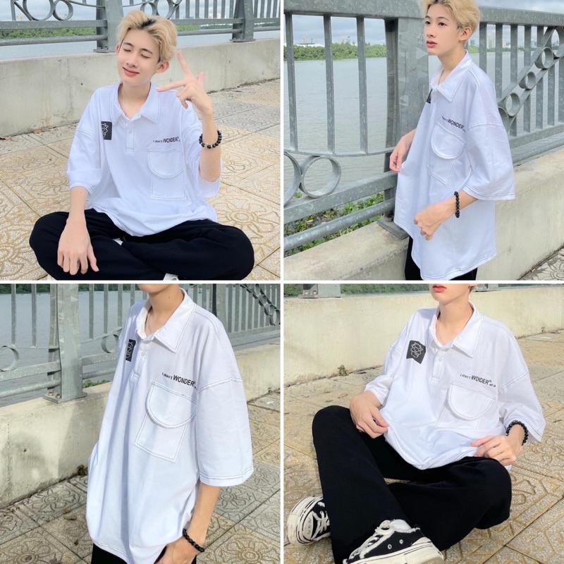 Áo phông /Áo thun Polo UNISEX form rộng /Polo cộc tay WONDO [Unisex Nam/Nữ siêu đẹp hàng cao cấp loại 1♥️ ]