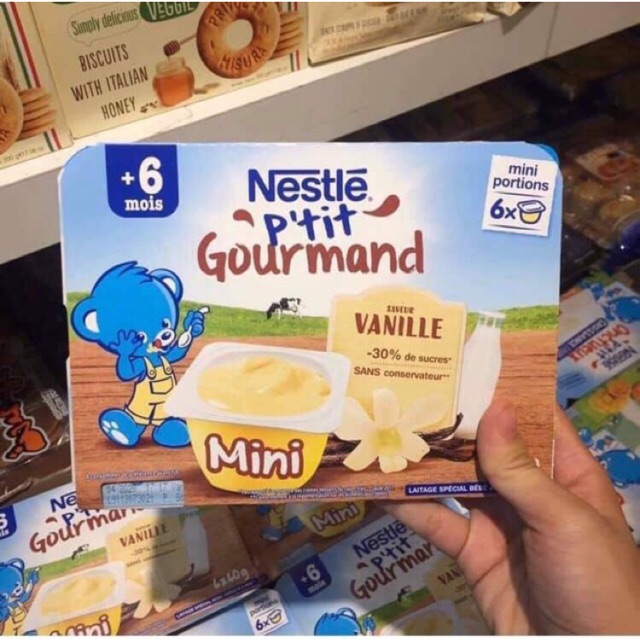 [6/2022]Váng sữa Pháp NESTLE 6m vị vanni