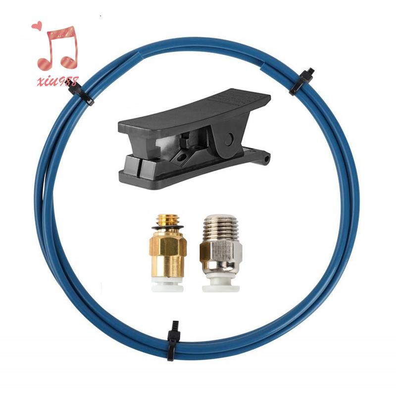 for Capricorn PTFE Bowden Tubing XS Series 1M and Tube Cutter for 3D Printer 1.75mm Filament with PC4-M6 and PC4-M10 Fitting