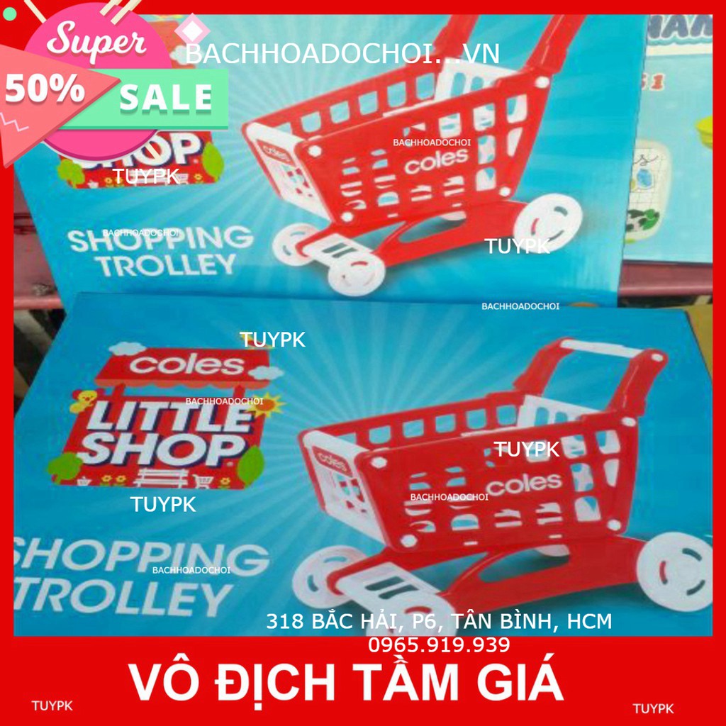 HOT- 🛒XE ĐẨY siêu thị kiêm luôn xe đẩy tập đi cho bé COLES