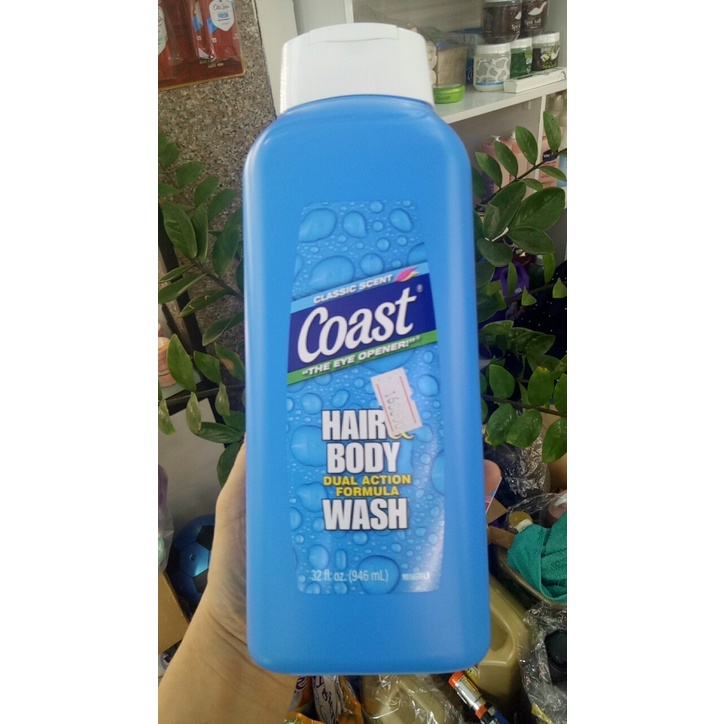 SỮA TẮM COAST HAIR &amp; BODY WASH 2in1 MỸ 946ML