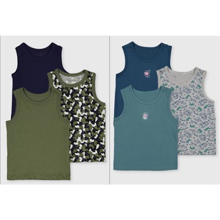 Set 3 áo ba lỗ cho bé trai tu uk size 1.5-2y 9-11kg